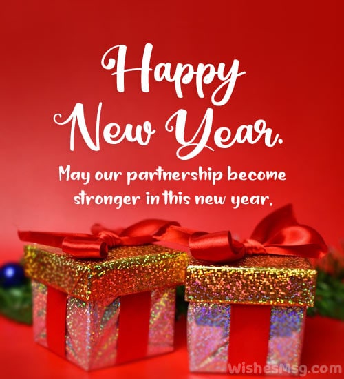 new year wishes for business partner